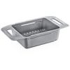 Sliding Colander with Handles in Dark Grey