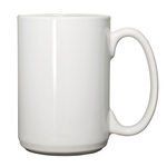 15 Oz El Grande White Ceramic Mug
