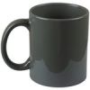 11 oz Grey Coated Solid Colored Mug