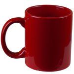 11 oz Red Coated Solid Colored Mug