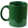 11 oz Dark Green Coated Solid Colored Mug