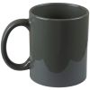 11 oz Grey Coated Solid Colored Mug