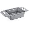 Sliding Colander with Handles in Dark Grey