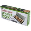 Barbecue Smoker Box with Hinged Vented Lid