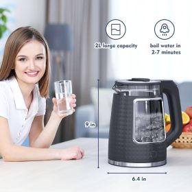 Electric Tea Kettle For Boiling Water (Color: Black)