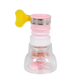 Splash-proof Faucet Filter 1 Piece (Color: pink)