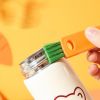 3 In 1 Bottle Cap Brush Milk Bottle Brush Cup Cover Cleaning Brush Portable Lunch Box Groove Cleaning Brush kitchen accessories